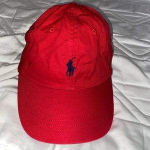 RED POLO HAT